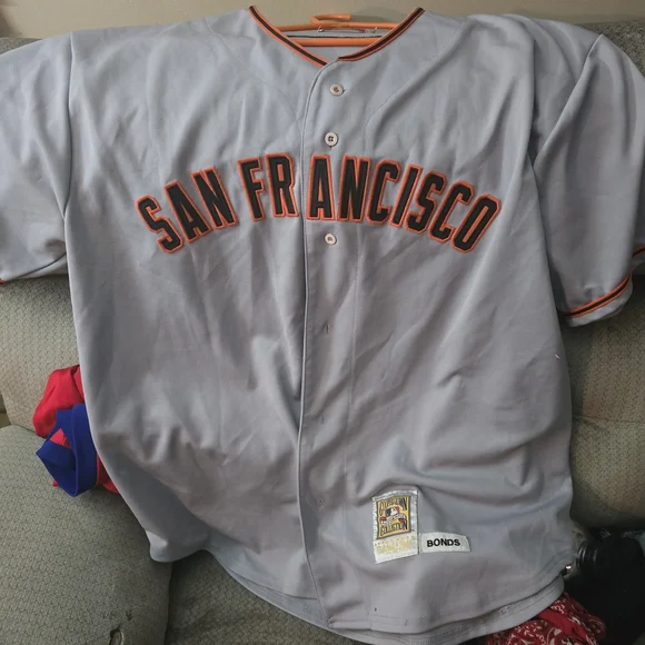 Mitchell & Ness Gray Crewneck with Black and Orange Details